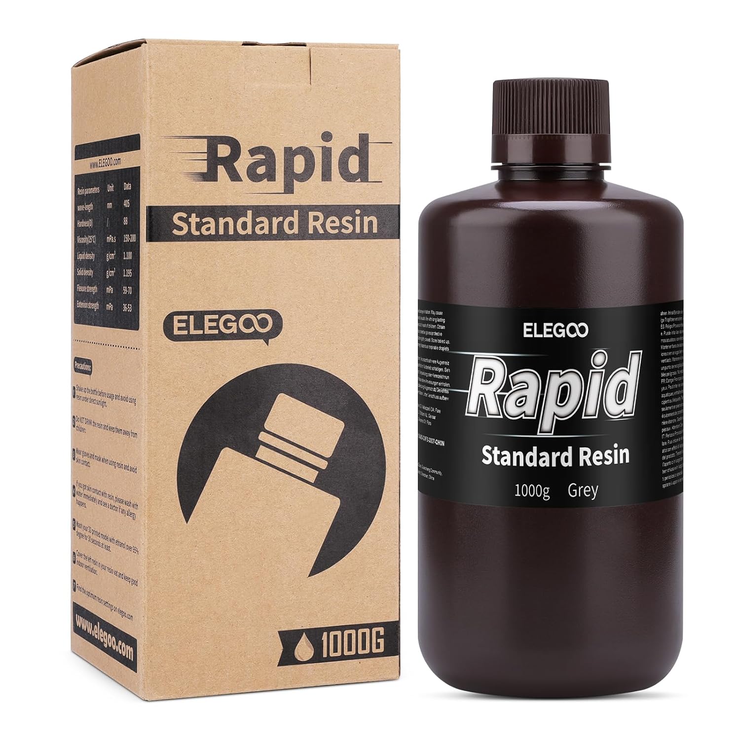 elegoo résine uv standard rapid gris (grey) 1 kg