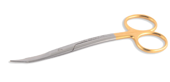 Ciseaux Goldman Fox double courbure – Instrument chirurgical de précision