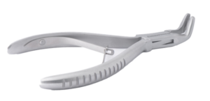 Pince gouge coudée – Instrument de chirurgie osseuse dentaire